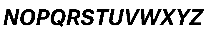 Munich Re Bold Italic Font UPPERCASE