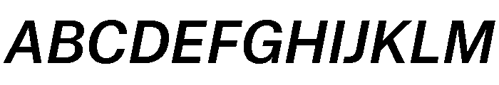 Munich Re Medium Italic Font UPPERCASE