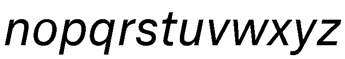 Munich Re Regular Italic Font LOWERCASE