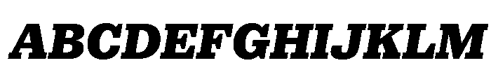 Municipal Municipal Black Italic Font UPPERCASE