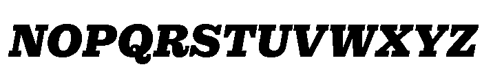 Municipal Municipal Black Italic Font UPPERCASE