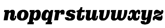 Municipal Municipal Black Italic Font LOWERCASE