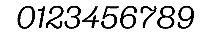 Municipal Municipal Light Italic Font OTHER CHARS