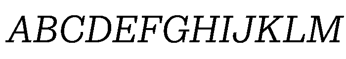 Municipal Municipal Light Italic Font UPPERCASE