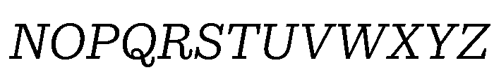 Municipal Municipal Light Italic Font UPPERCASE