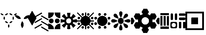 Municipal Municipal Patterns Font UPPERCASE