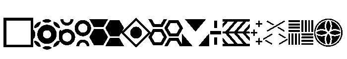 Municipal Municipal Patterns Font LOWERCASE