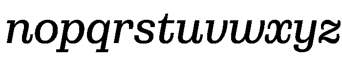 Municipal Municipal Regular Italic Font LOWERCASE
