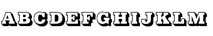 Municipal Municipal Shadow Font UPPERCASE