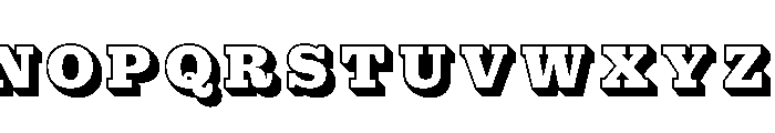 Municipal Municipal Shadow Font LOWERCASE