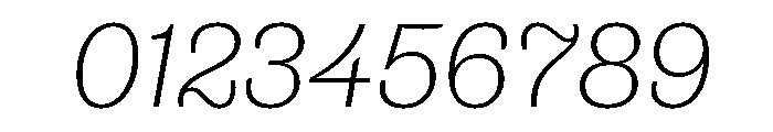 Municipal Municipal Thin Italic Font OTHER CHARS
