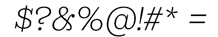 Municipal Municipal Thin Italic Font OTHER CHARS