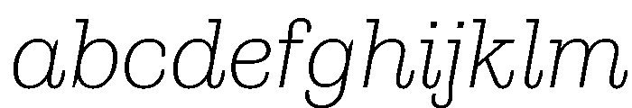 Municipal Municipal Thin Italic FONT