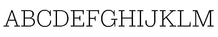 Municipal Municipal Thin Font UPPERCASE