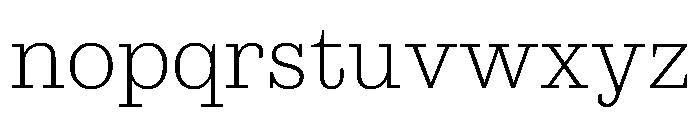Municipal Municipal Thin Font LOWERCASE