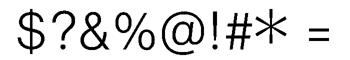 MunicipalGrotesque Light Font OTHER CHARS