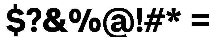 Muoto Bold Font OTHER CHARS