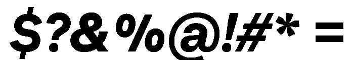 Muoto BoldItalic Font OTHER CHARS