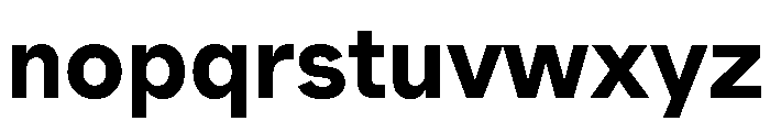 Muoto Bold Font LOWERCASE