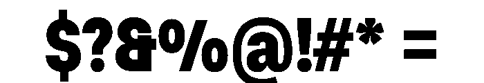 Muoto CondensedBlack Font OTHER CHARS