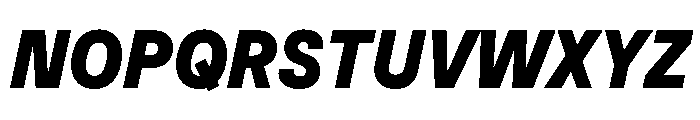 Muoto CondensedBlackItalic Font UPPERCASE