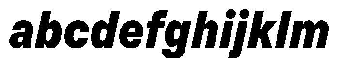Muoto CondensedBlackItalic FONT