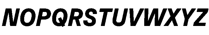 Muoto CondensedBoldItalic Font UPPERCASE