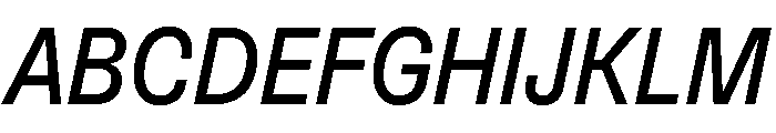 Muoto CondensedItalic Font UPPERCASE