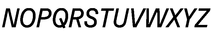 Muoto CondensedItalic Font UPPERCASE