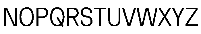 Muoto CondensedLight Font UPPERCASE