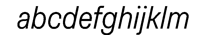 Muoto CondensedLightItalic FONT