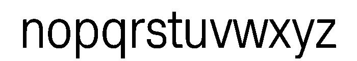 Muoto CondensedLight Font LOWERCASE