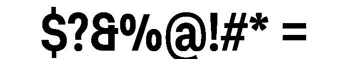 Muoto CondensedMedium Font OTHER CHARS