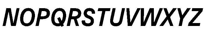 Muoto CondensedMediumItalic Font UPPERCASE