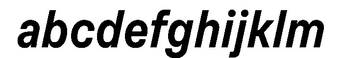 Muoto CondensedMediumItalic FONT