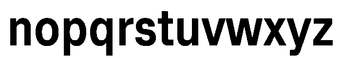 Muoto CondensedMedium Font LOWERCASE