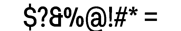 Muoto CondensedRegular Font OTHER CHARS