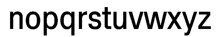 Muoto CondensedRegular Font LOWERCASE