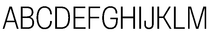 Muoto CondensedThin Font UPPERCASE
