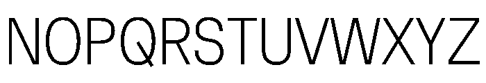 Muoto CondensedThin Font UPPERCASE