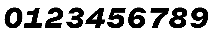 Muoto ExtendedBlackItalic Font OTHER CHARS
