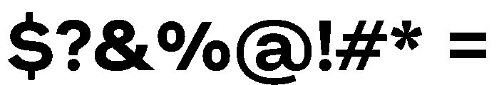 Muoto ExtendedBold Font OTHER CHARS