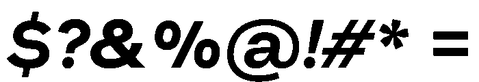 Muoto ExtendedBoldItalic Font OTHER CHARS
