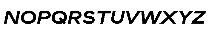 Muoto ExtendedBoldItalic Font UPPERCASE