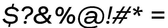 Muoto ExtendedItalic Font OTHER CHARS
