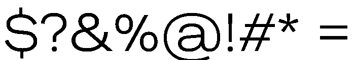 Muoto ExtendedLight Font OTHER CHARS