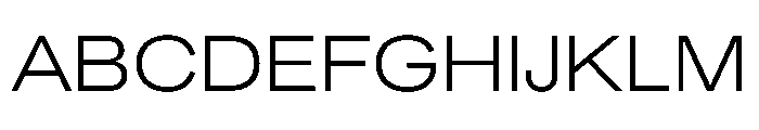 Muoto ExtendedLight Font UPPERCASE
