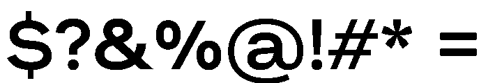 Muoto ExtendedMedium Font OTHER CHARS