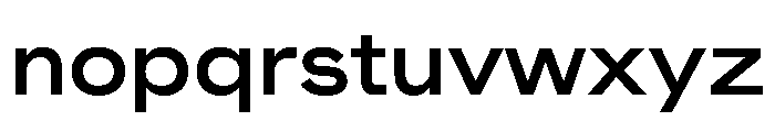 Muoto ExtendedMedium Font LOWERCASE