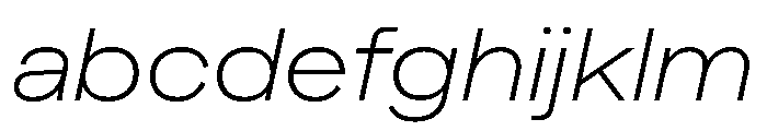 Muoto ExtendedThinItalic FONT